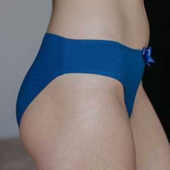 Slip Eva pour femme en 100% coton bio - bleu 2