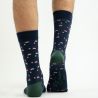 Chaussettes bleu marine motif noël 5