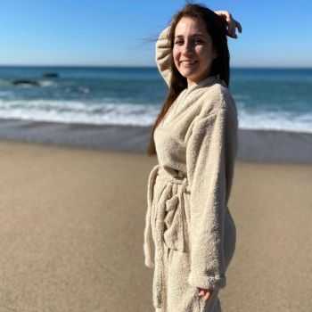 Kimono Peignoir en coton bio macadamia 2