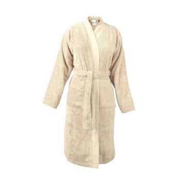 Kimono Peignoir en coton bio macadamia 3