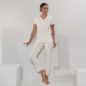 Pantalon de nuit Carol en coton bio 1