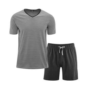 Pyjama court pour homme, coton bio 6