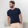 Lot de 2 t-shirts en coton bio, bleu marine, FABIAN 1