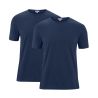 Lot de 2 t-shirts en coton bio, bleu marine, FABIAN 3