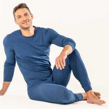 Caleçon long "LINUS" 55% de laine bio, GOTS 4