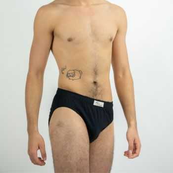 Slip homme noir coton bio 2