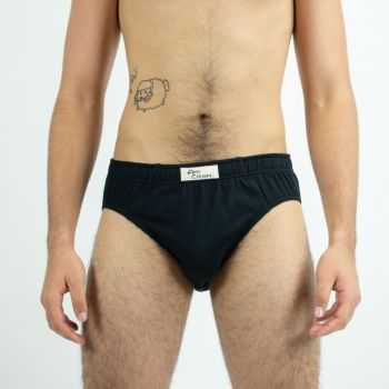 Slip homme noir coton bio 3