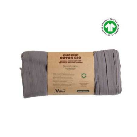 Chèche en coton bio effet froissé - couleur naturelle 5
