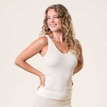 Débardeur en laine bio, nature, FREYA