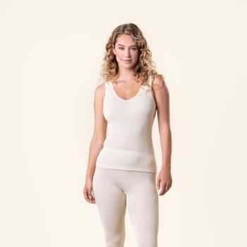 Débardeur en laine bio, nature, FREYA
