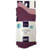 Lot de deux chaussettes " MABEL" 90% de coton bio, rose, GOTS et FWF 1