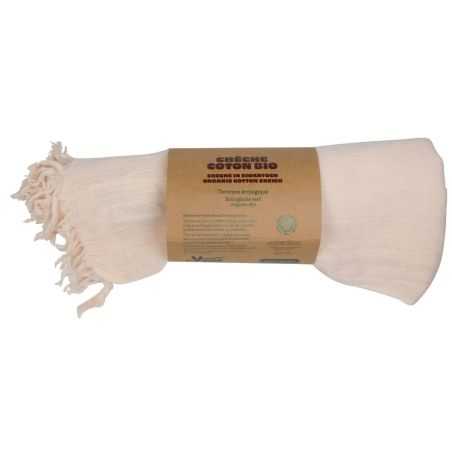 Chèche en coton bio effet froissé - couleur naturelle 6