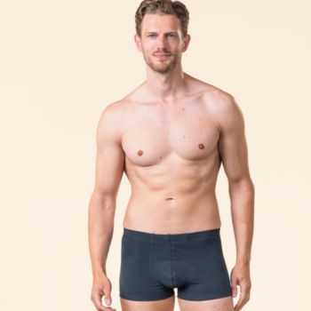 Boxer noir coton bio, GOTS et VEGAN