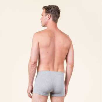 Boxer gris homme coton bio, GOTS et VEGAN