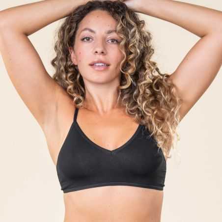 Lot de 2 soutiens-gorges en coton bio - sans armatures