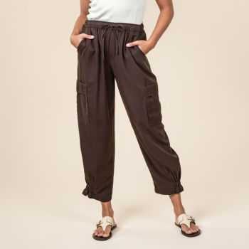 Pantalon tinette marron