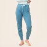 Pantalon de nuit"AVELINE" bleu a petit poit 