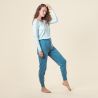Pantalon de nuit"AVELINE" bleu a petit poit 