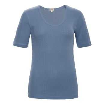 Haut de pyjama en coton bio, vert, ROOS