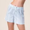 Pyjama-Shorts "TRICIA" bleu blanc