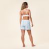 Pyjama-Shorts "TRICIA" bleu blanc