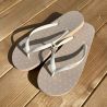 Tongs "AMALFI" - Beige - Pois blanc