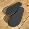 Tongs en caoutchouc d'hévéa, écologiques, marrons