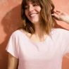 T-shirt "ALINA" col rond 100% lin