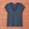 T-shirt "ALINA" col V 100% lin