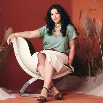 T-shirt "ALINA" col V 100% lin