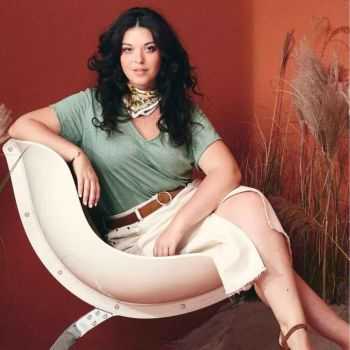 T-shirt "ALINA" col V 100% lin