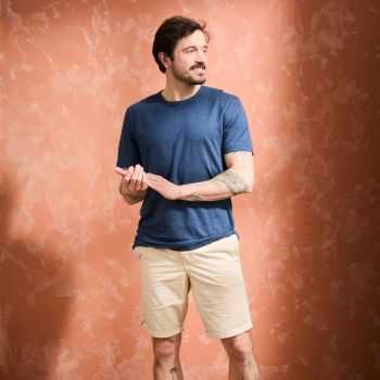 T-shirt "ALIN" 100% lin, col rond