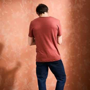 T-shirt "ALIN" 100% lin, col rond