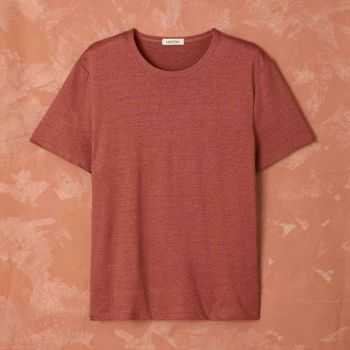 T-shirt "ALIN" 100% lin, col rond