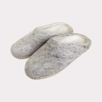 Chaussons en feutre népalais 100% laine