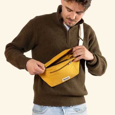 Sacoche banane en coton bio - Plusieurs couleurs disponible