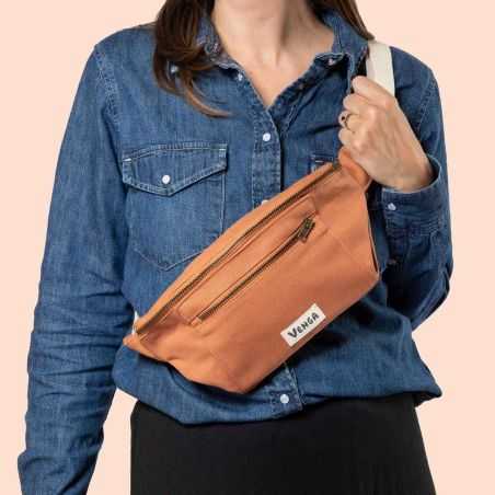 Sacoche banane en coton bio - Plusieurs couleurs disponible