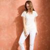 T-shirt "ALINA" 100% lin, col rond 