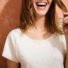 T-shirt "ALINA" 100% lin, col rond 