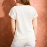 T-shirt "ALINA" 100% lin, col rond 