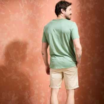 T-shirt "ALIN" 100% lin, col rond