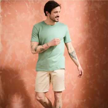 T-shirt "ALIN" 100% lin, col rond