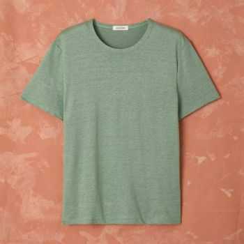 T-shirt "ALIN" 100% lin, col rond