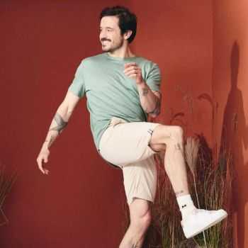 T-shirt "ALIN" 100% lin, col rond