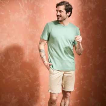 T-shirt "ALIN" 100% lin, col rond