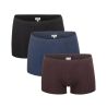 Pack 3 boxers homme coton bio, GOTS et VEGAN