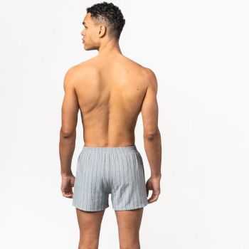 Lot de 2 caleçons "BORIS" à motifs lignes et carreaux