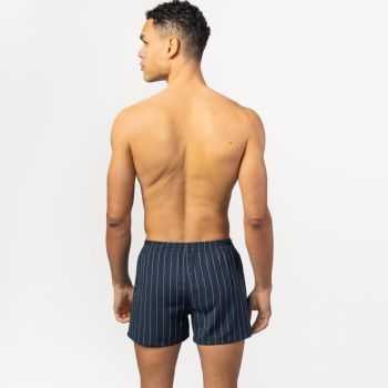 Lot de 2 caleçons "BORIS" à motifs lignes et carreaux