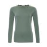 T-shirt manches longues "SUSANNA" 100 % coton bio, vert, GOTS et VEGAN