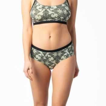 Shorty "SOLANDIA" coton bio et micro modal, noir, VEGAN